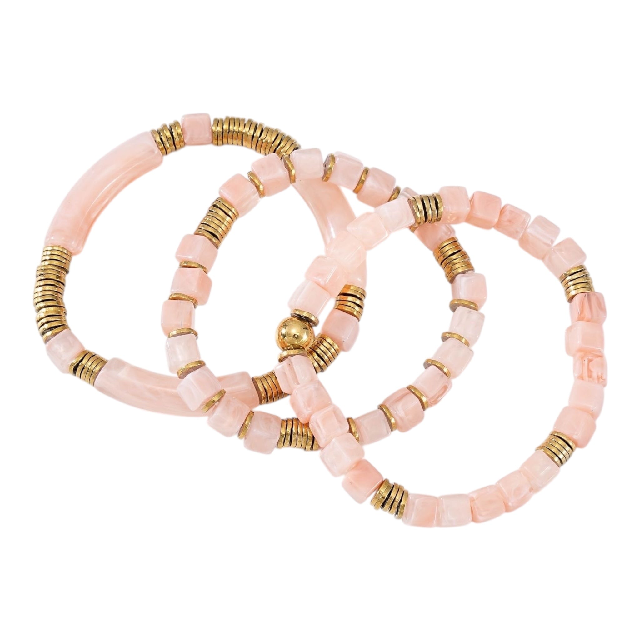 Beaded 3-piece bracelet set