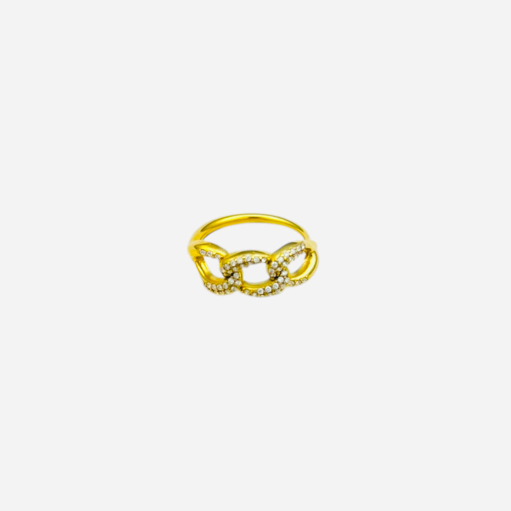 Dazzle rhinestone ring
