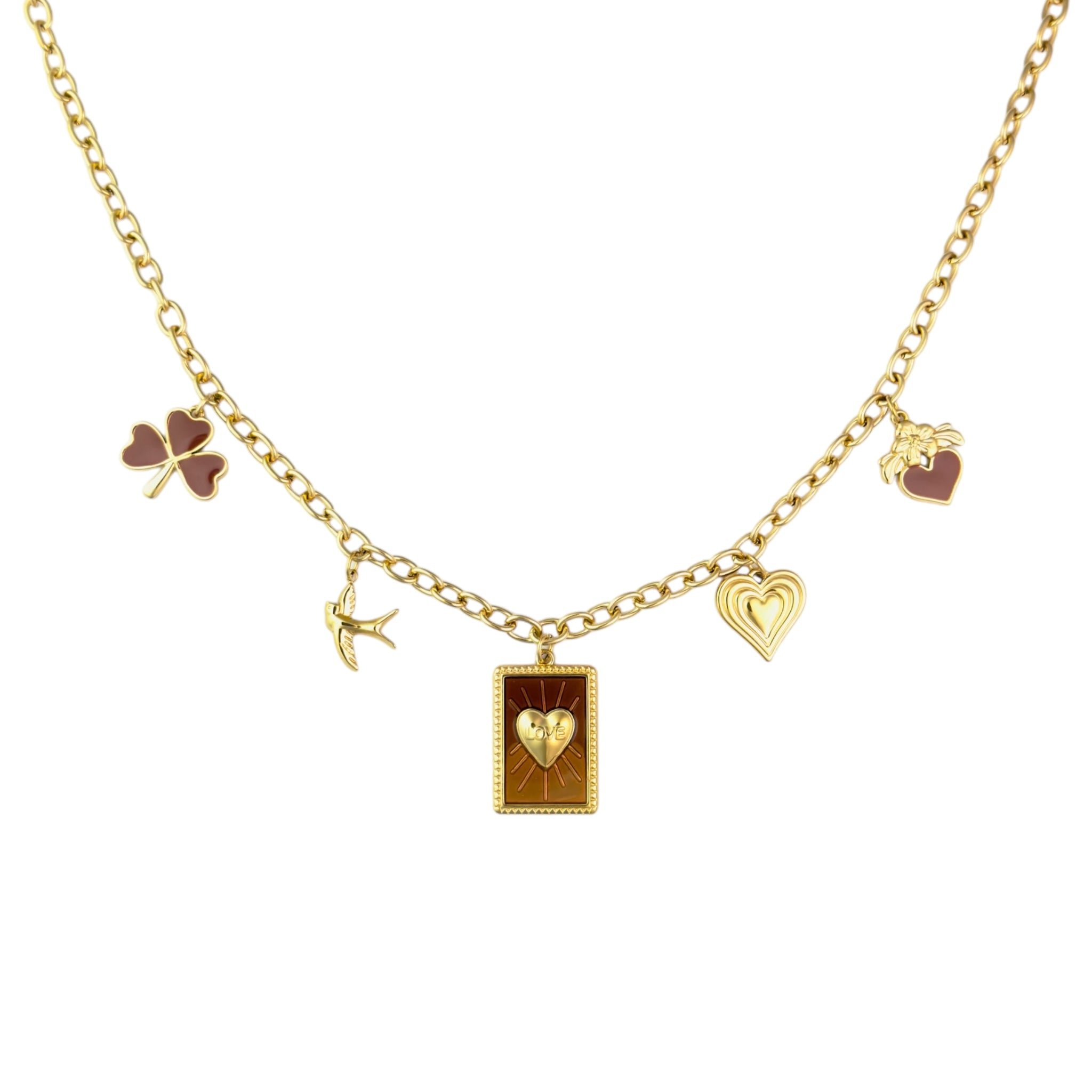 Lucky brown ketting