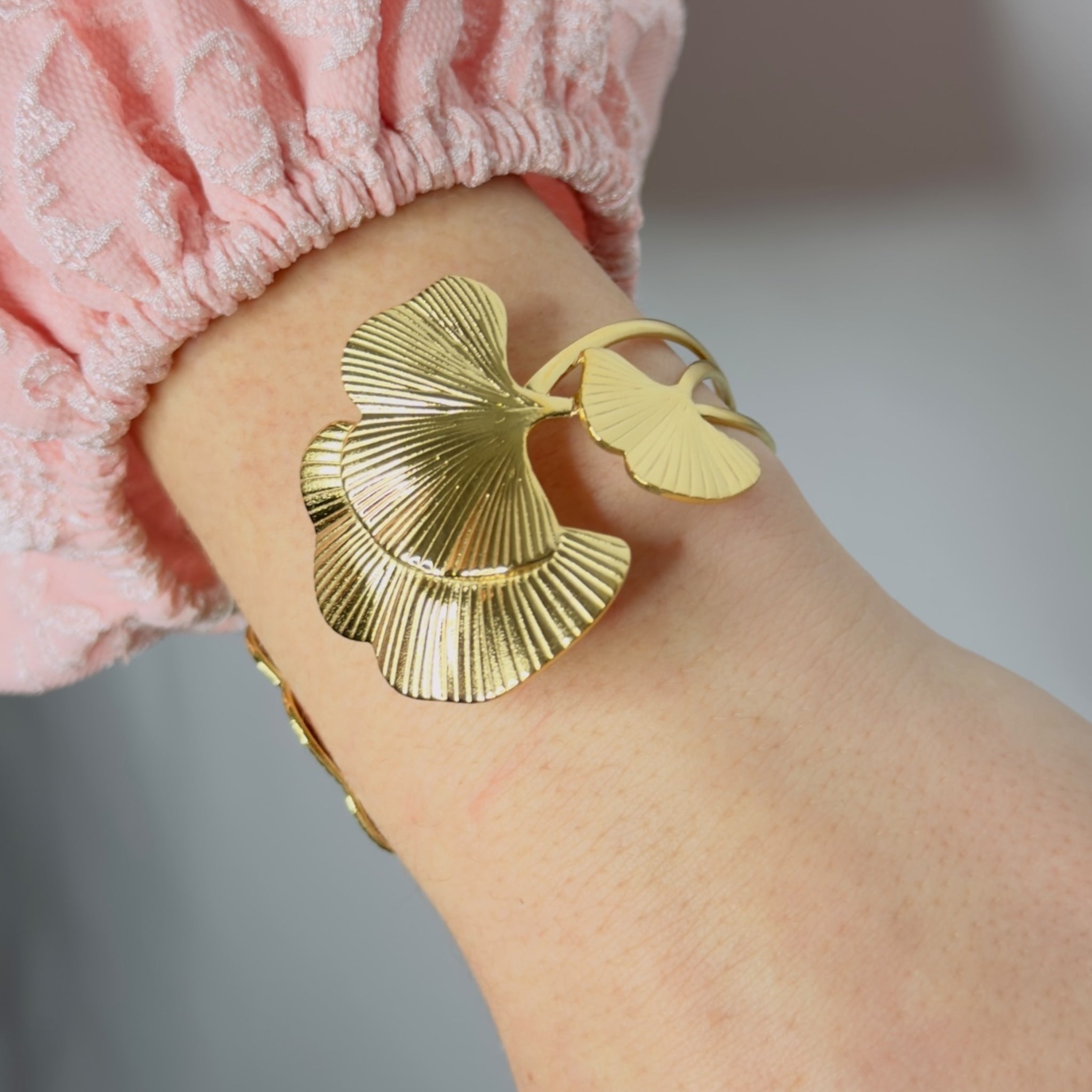 Open Ginkgo Bangle