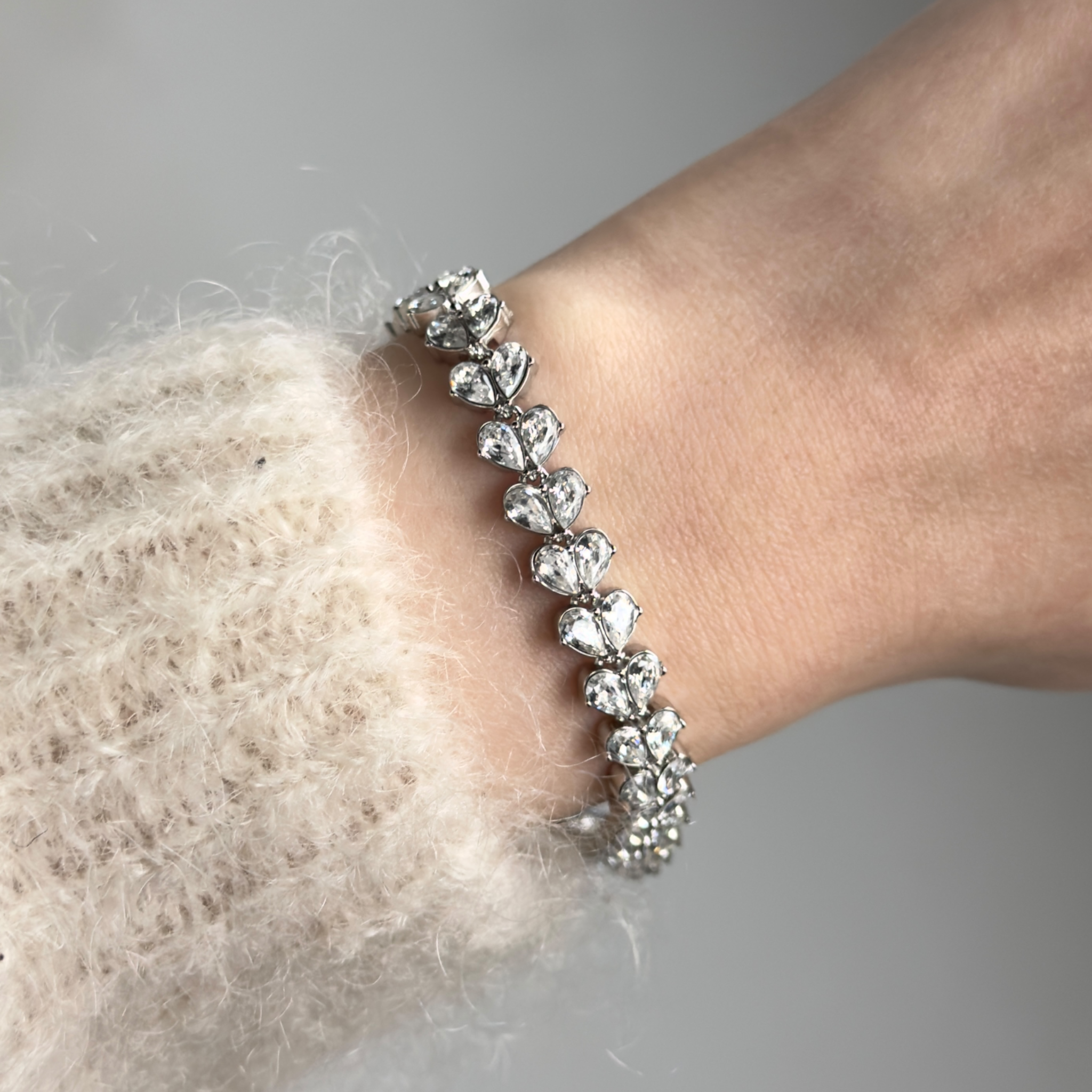 Valerie strass armband – RVS armband groothandel | SOFIZARE (foto 2)