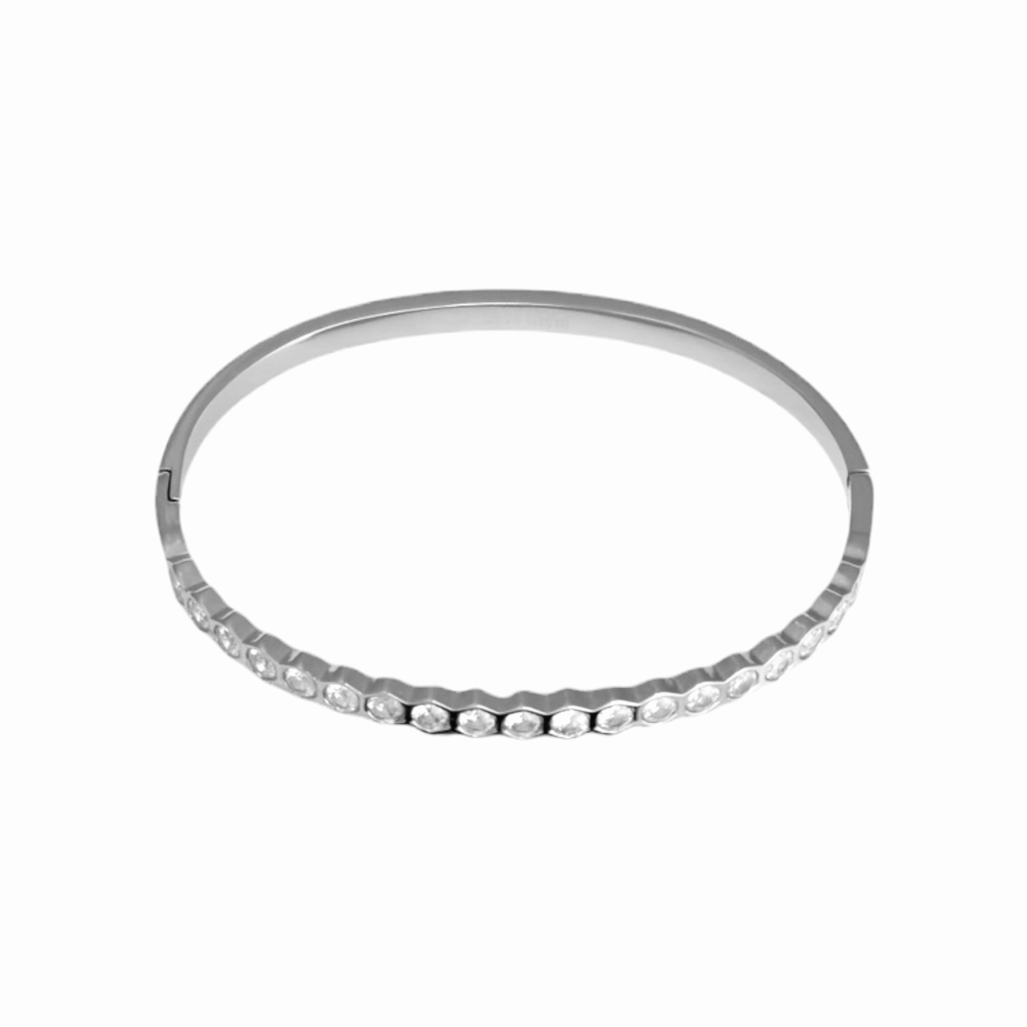 Statement stone bangle