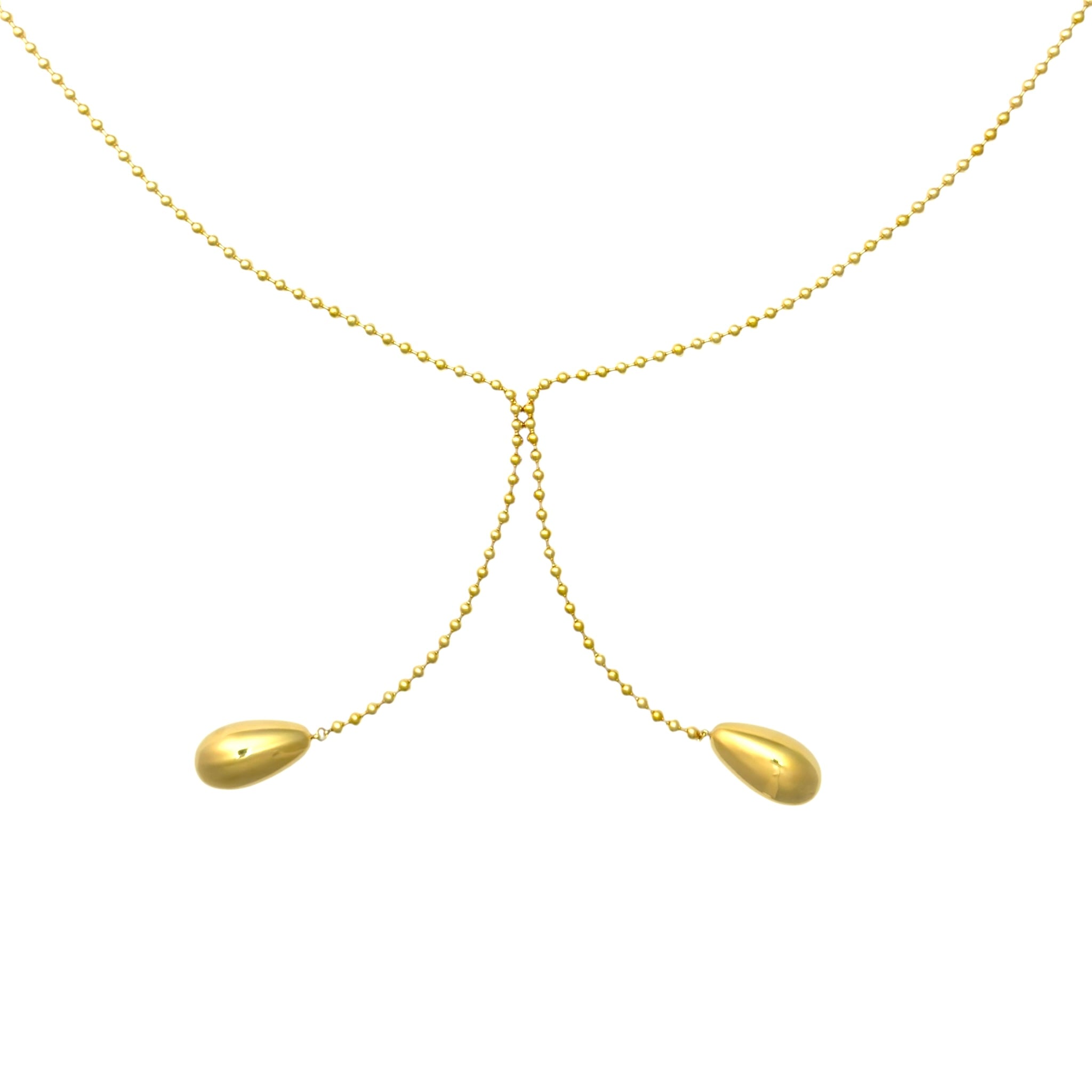 Drips bolletjes lange ketting