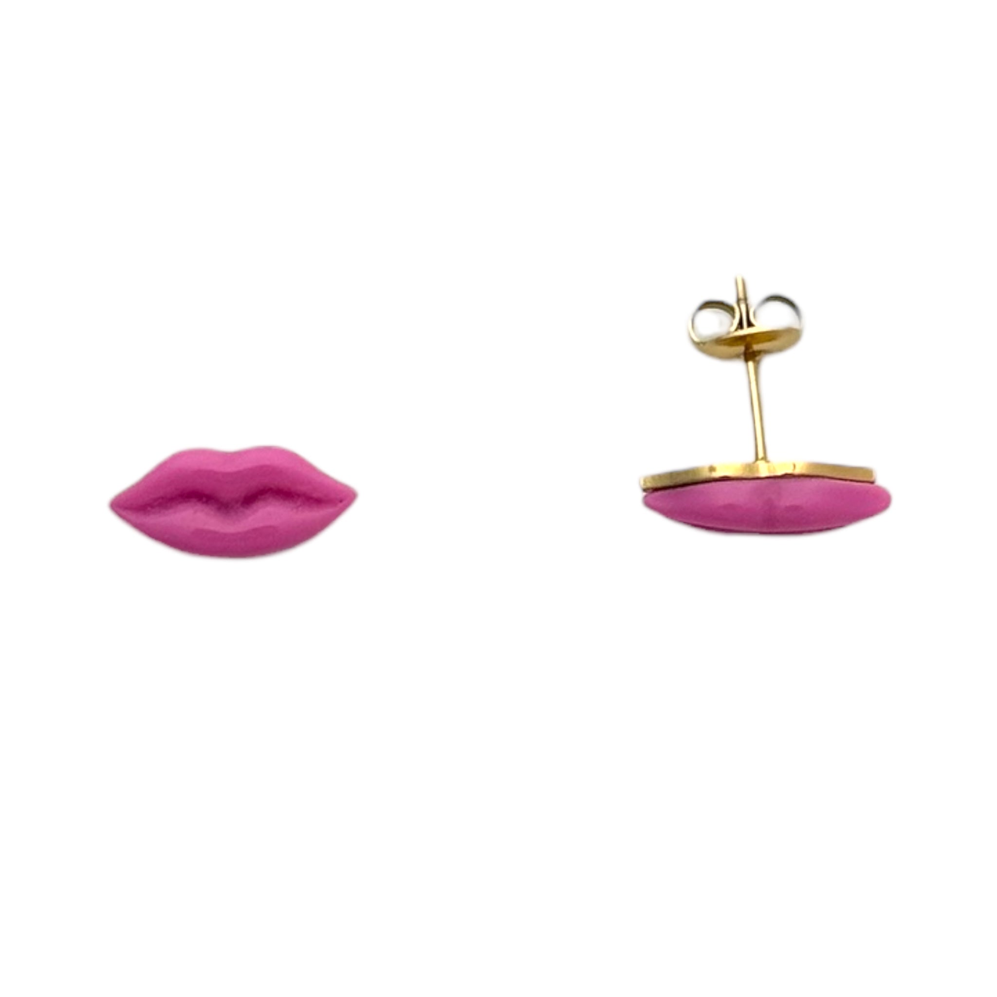 Roze lippen studs