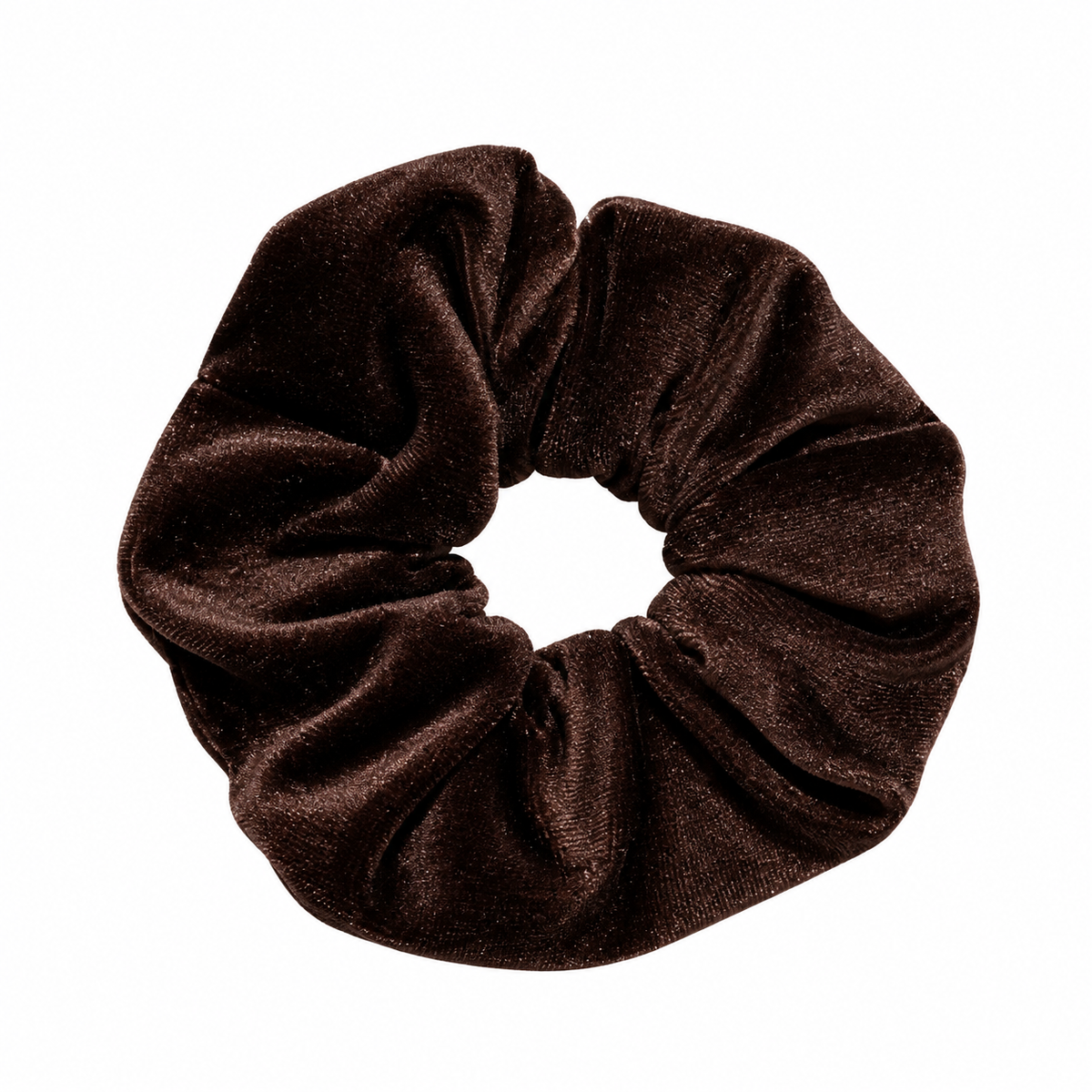 Velvet brown scrunchies