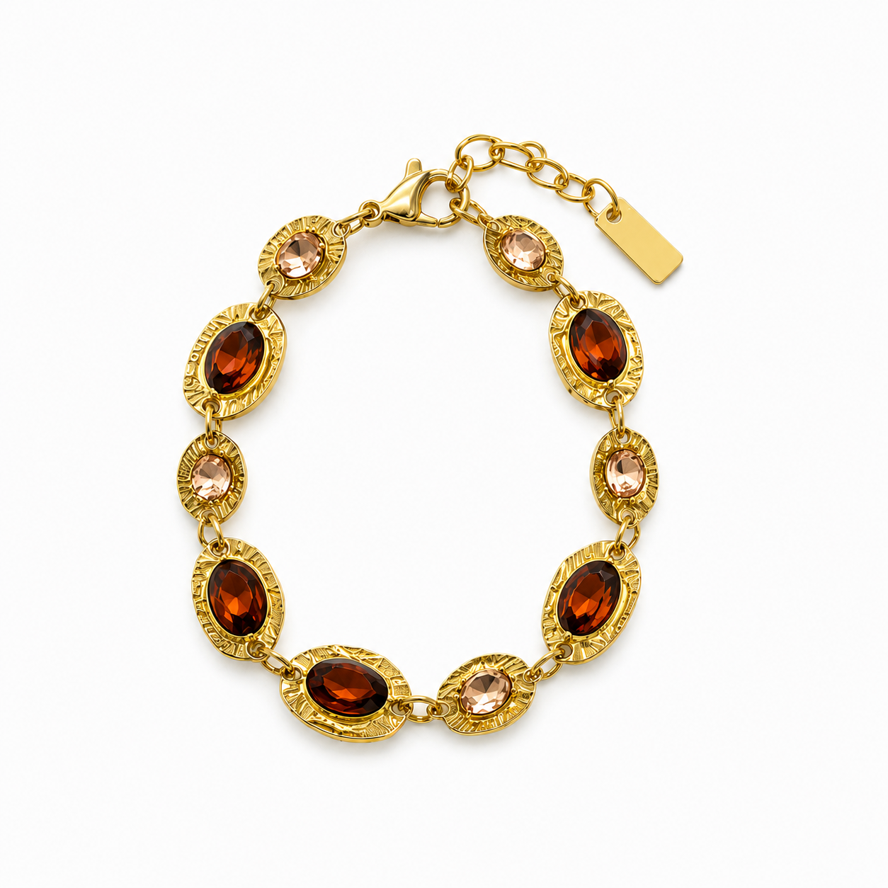 Ovally strass armband