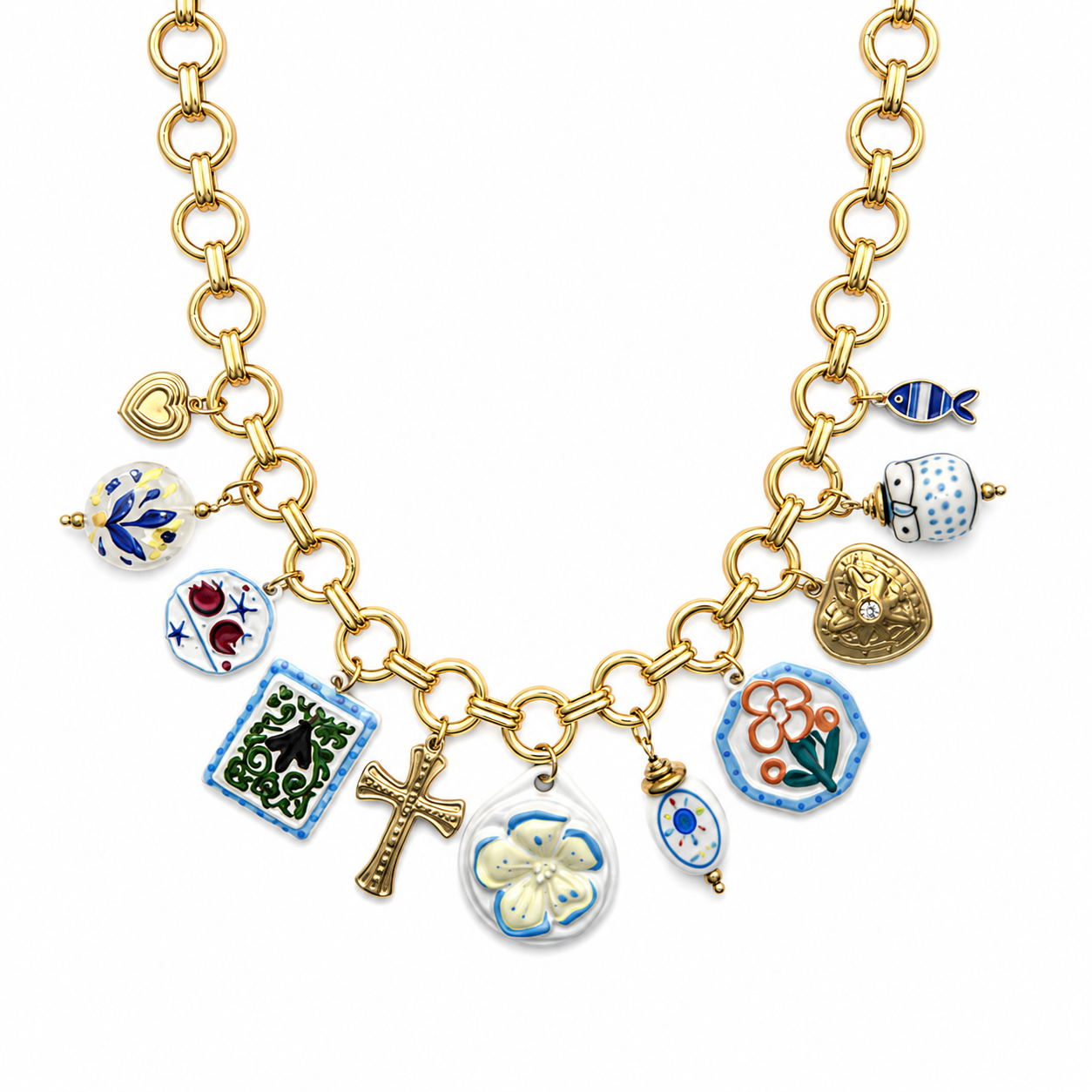 Jocelyn ketting blauw