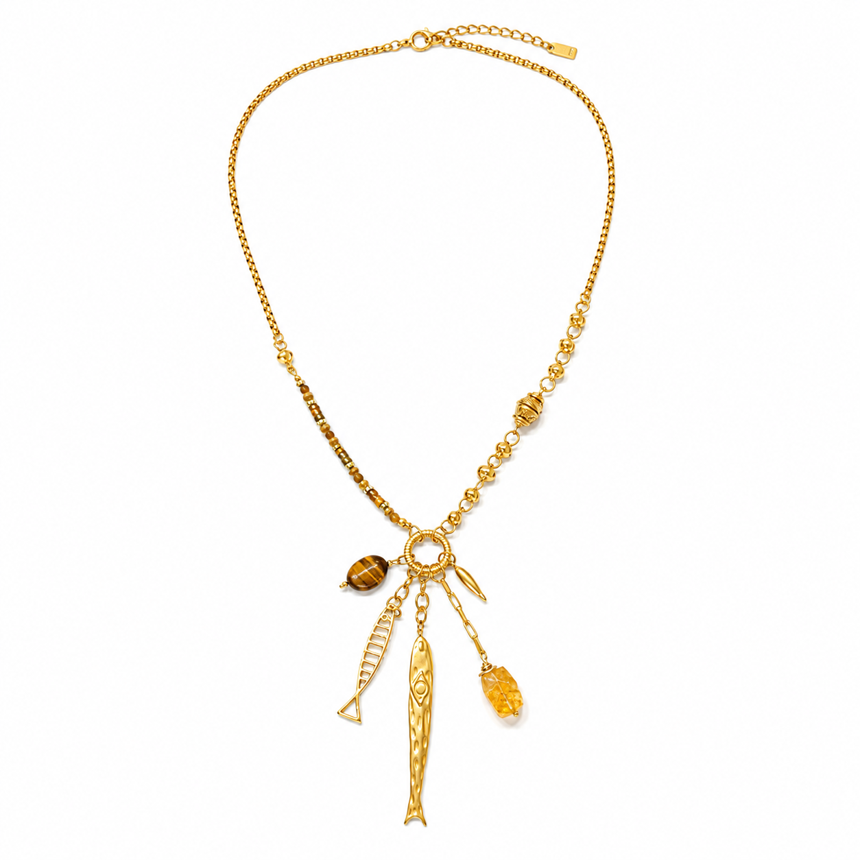 Sardina lange ketting bruin