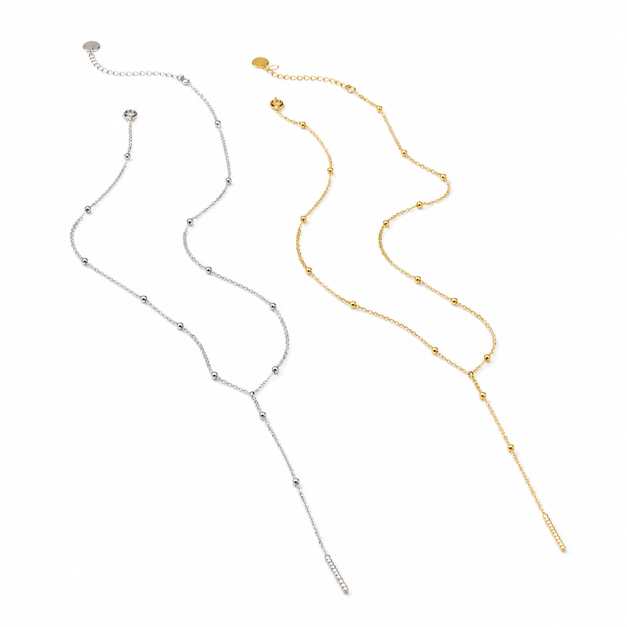Blocks strass Y ketting