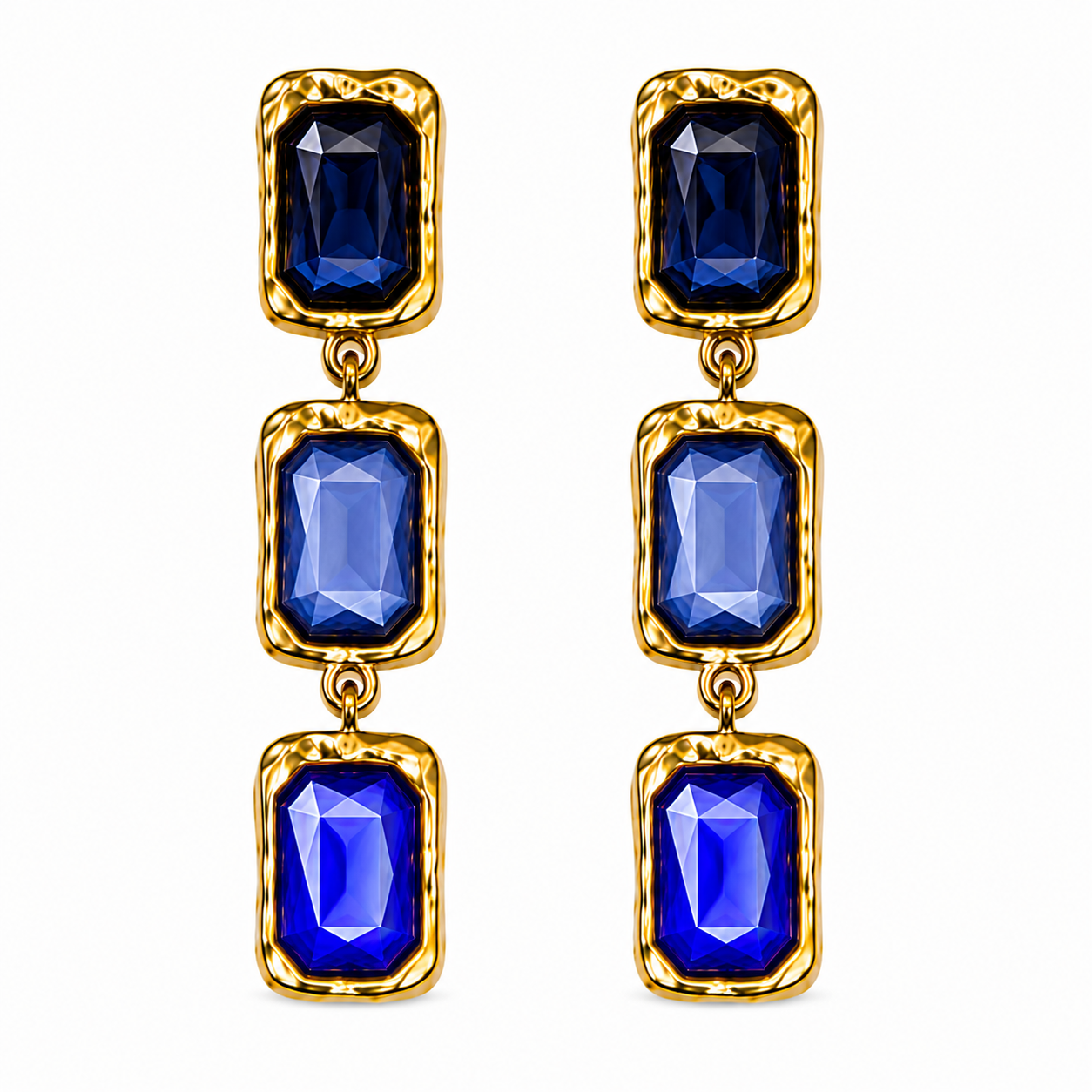 Stone statement oorbellen