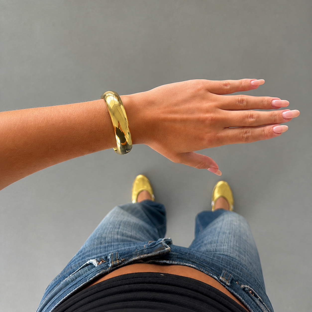 Statement open bangle