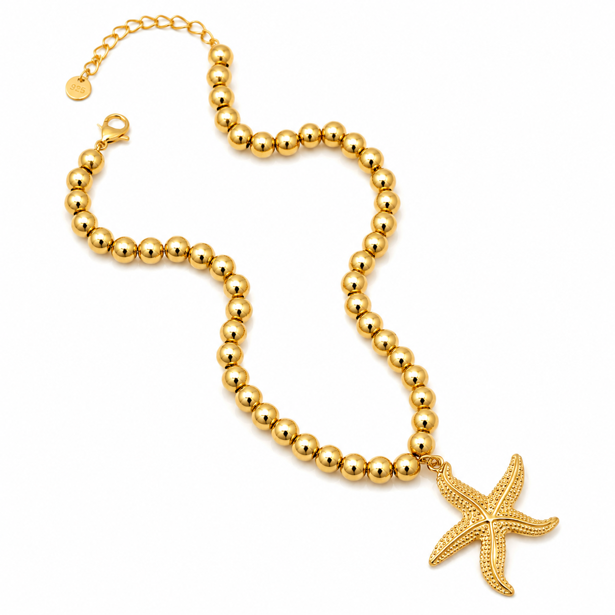 Starfish beads necklace