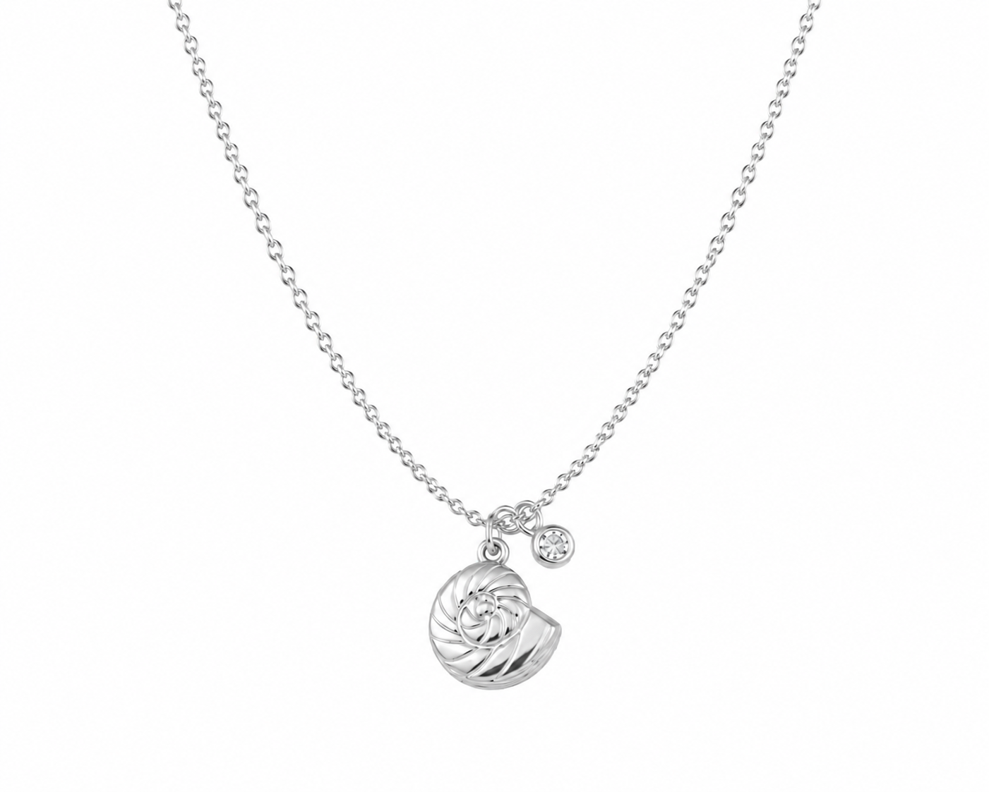 Horn rhinestone necklace