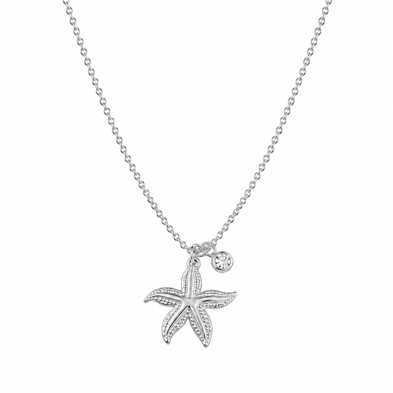 Starfish diamante necklace