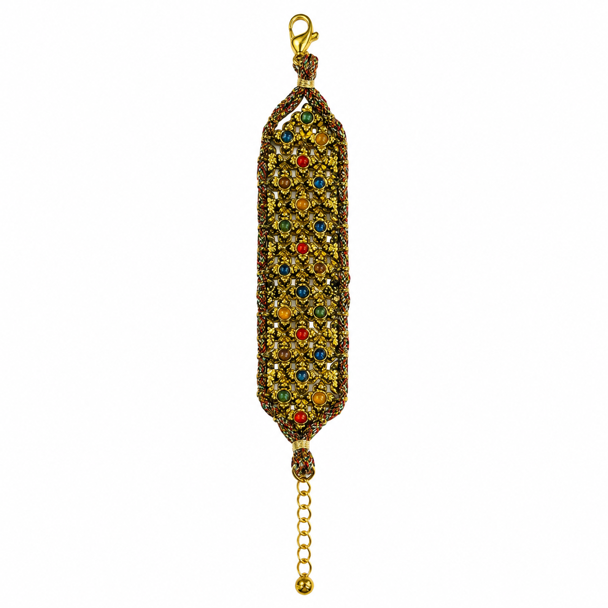 Boho flowery statement armband
