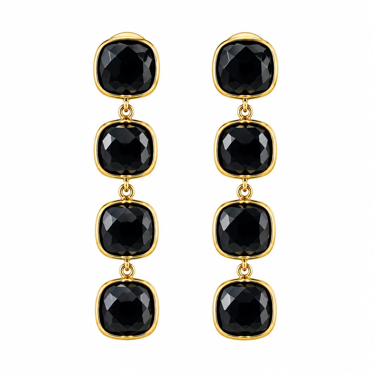 Fall stone statement oorbellen