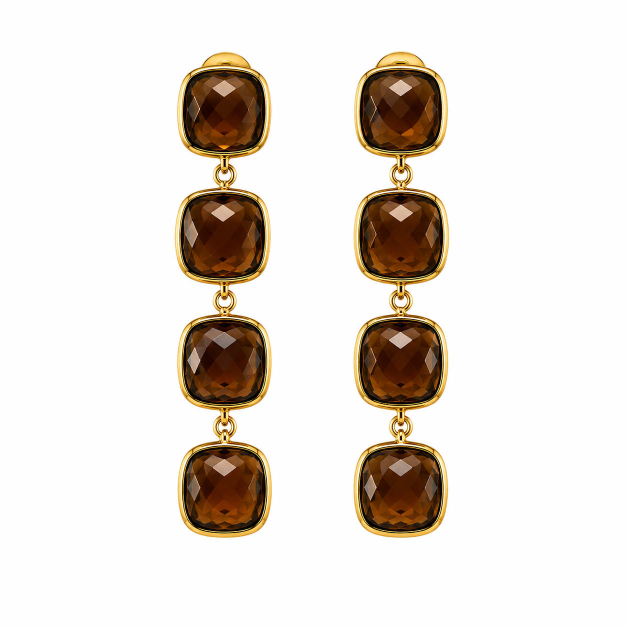 Fall stone statement oorbellen