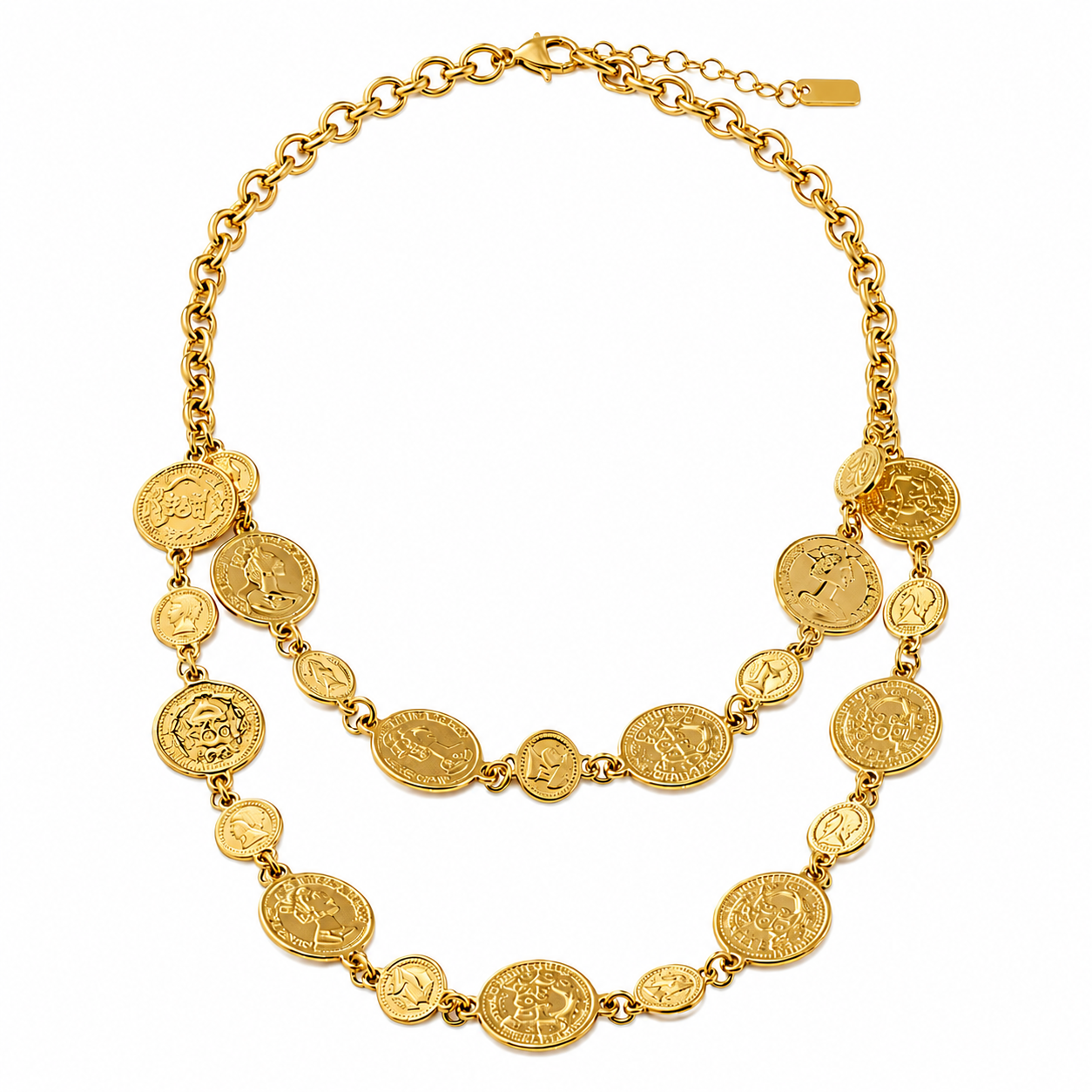 Double coin statement ketting