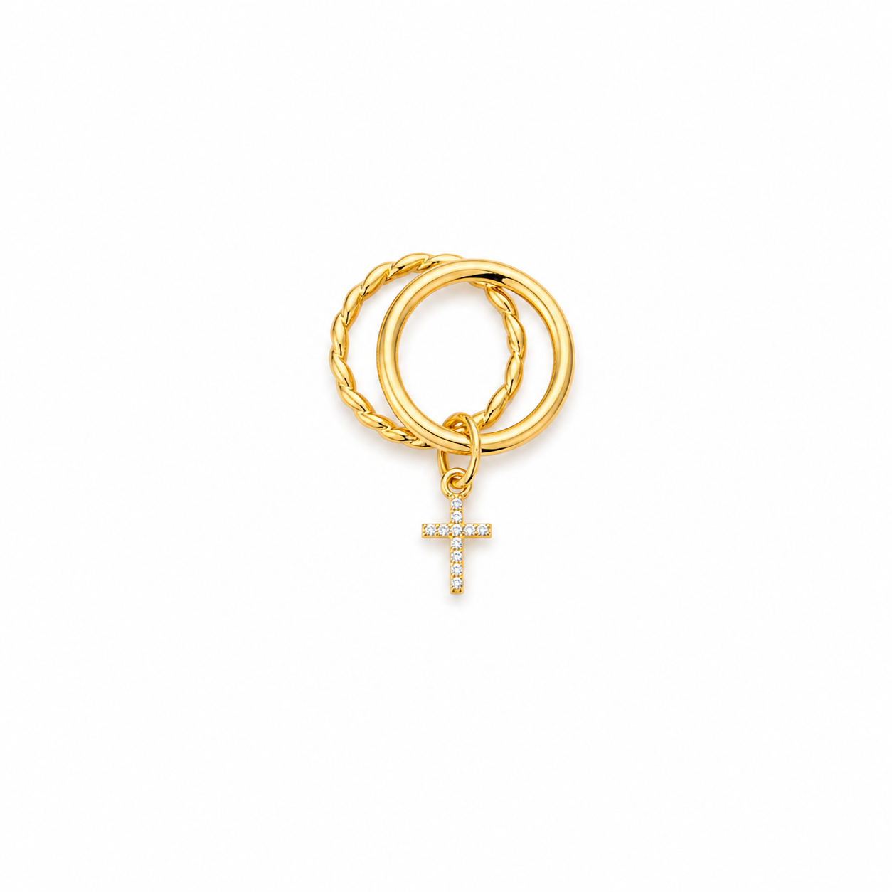 Double kruis ring