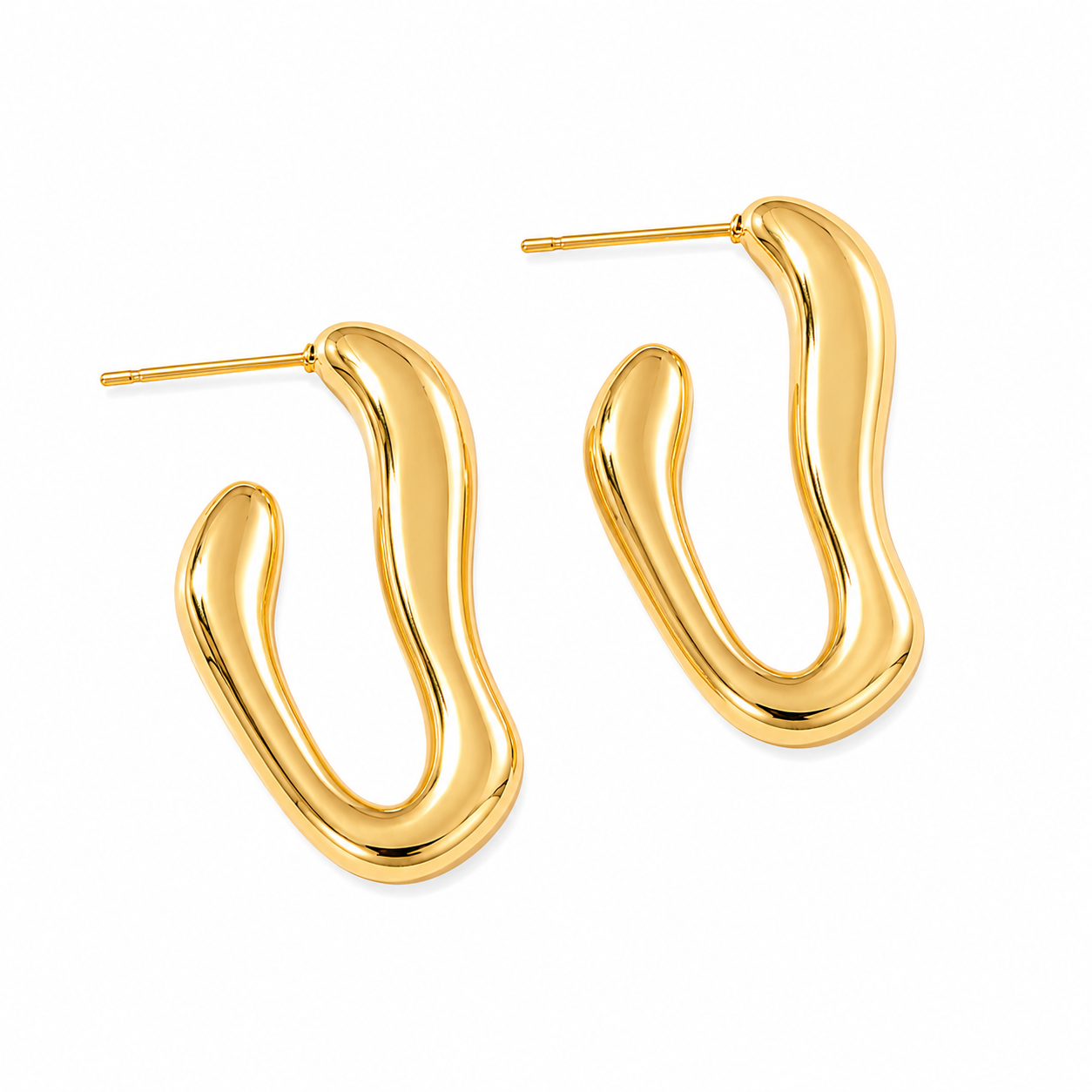 Bubbly hoops oorbellen