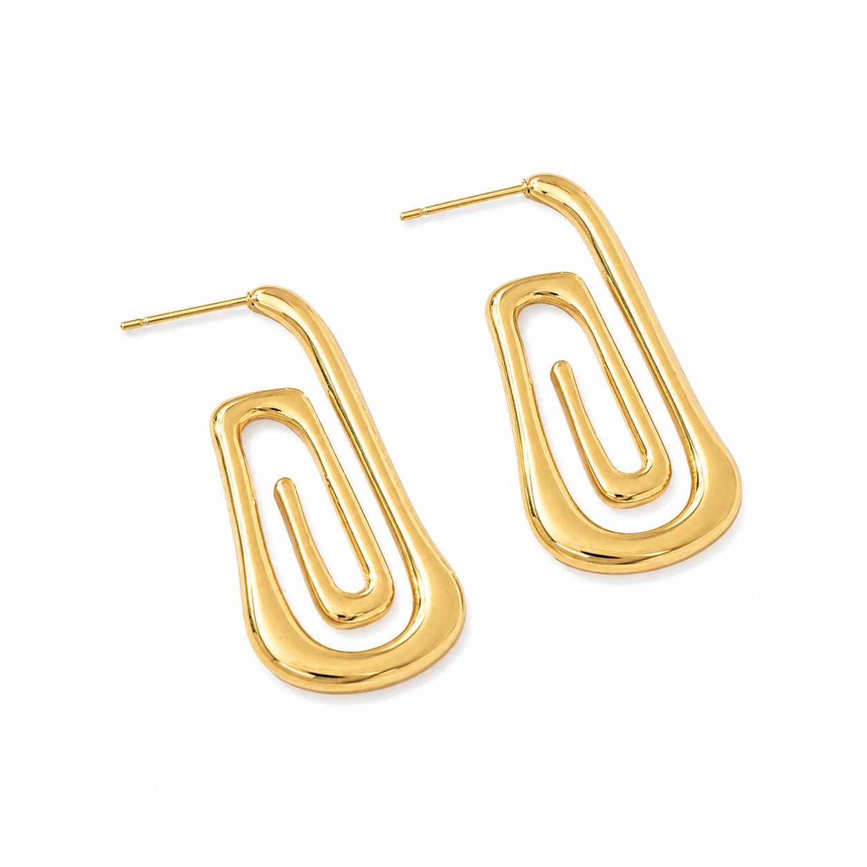 Maze hoops oorbellen