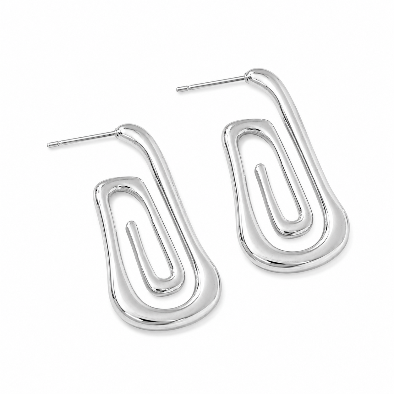 Maze hoops oorbellen