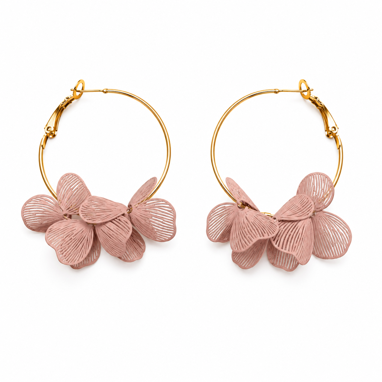 Happy flowers hoops oorbellen
