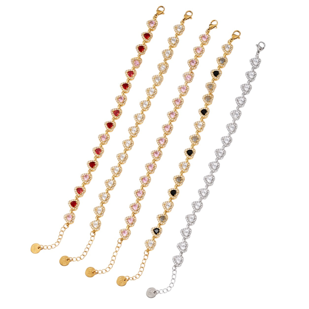 Hearts strass armband