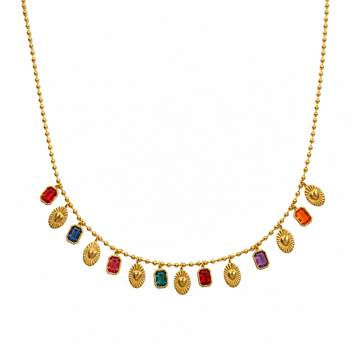 Lovely stone bedel ketting