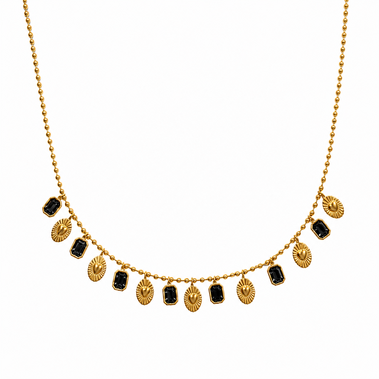 Lovely stone bedel ketting