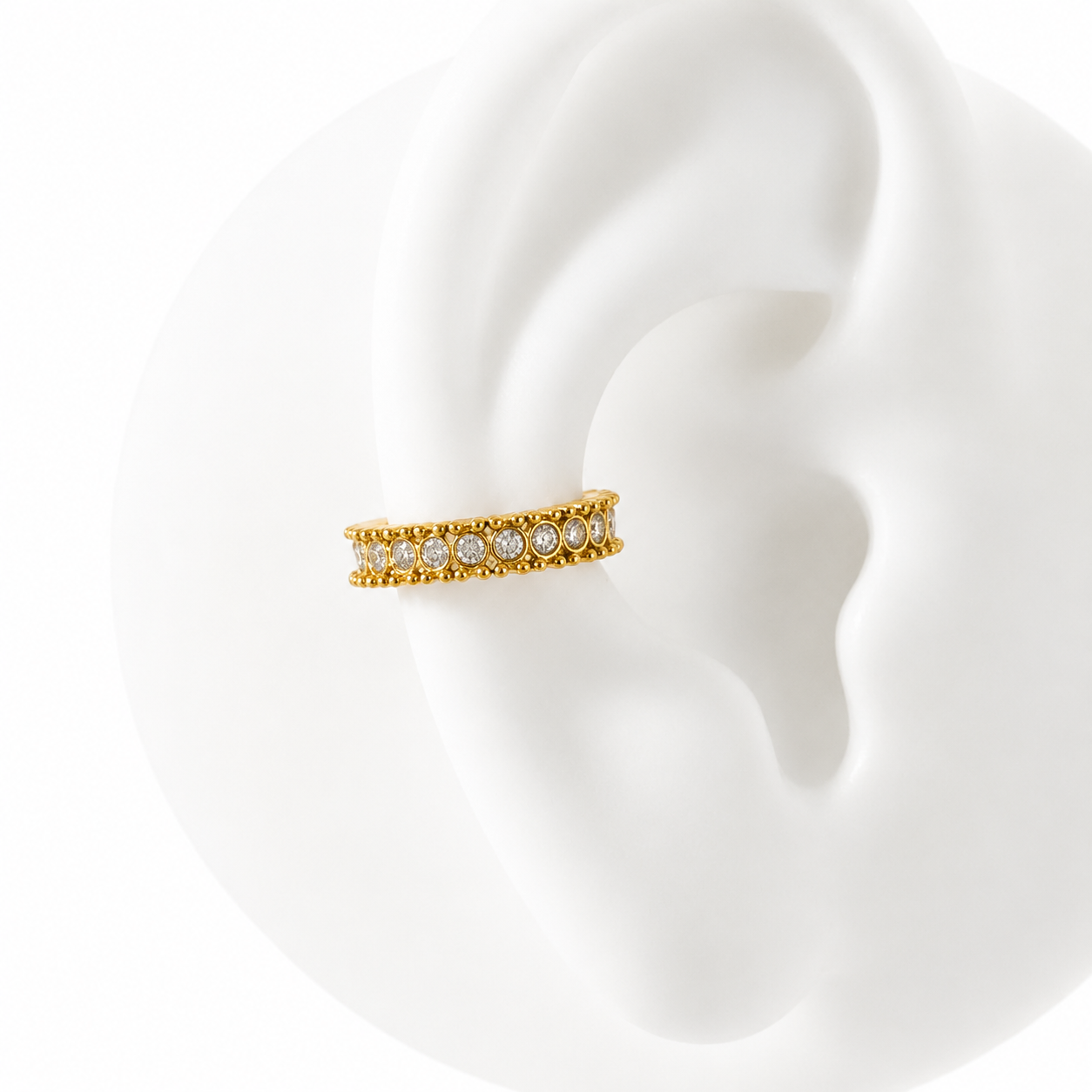 Rhinestone ear cuff