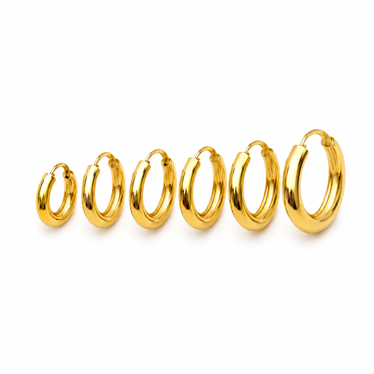 3 Set hoops oorbellen