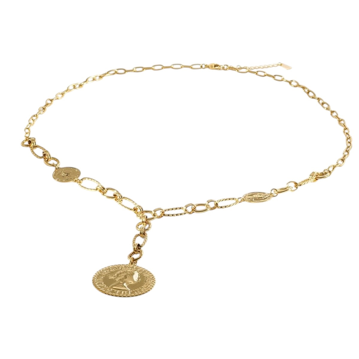 Coin cap lange ketting