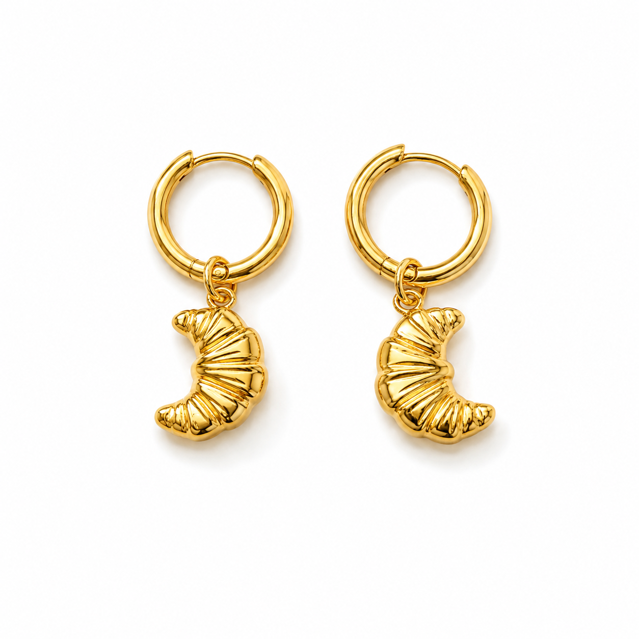 Croissant dangles earrings