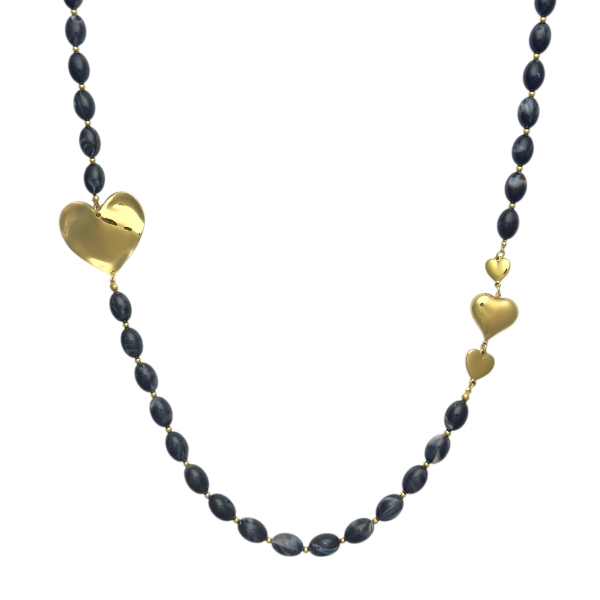 Beads love long necklace