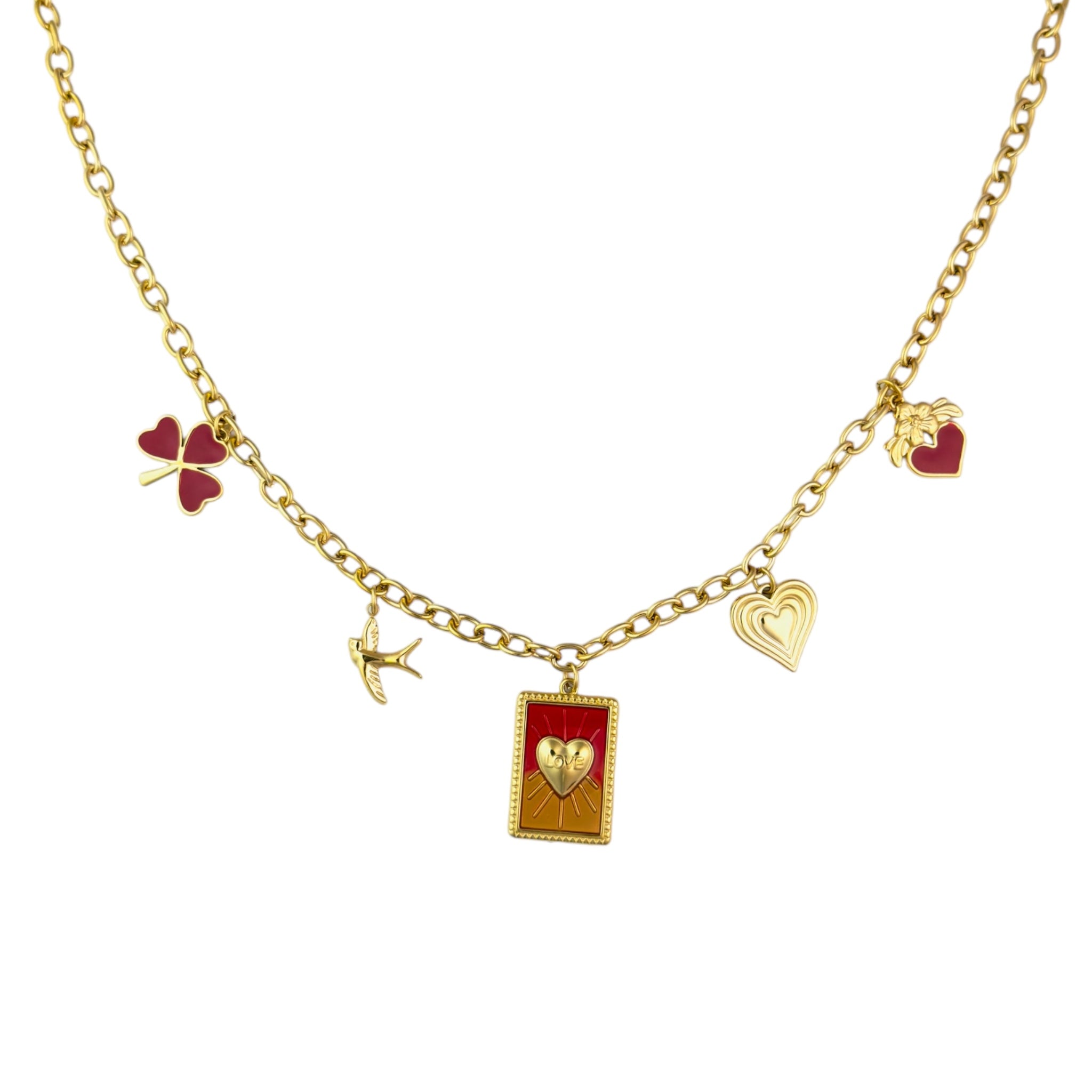 Lucky red ketting