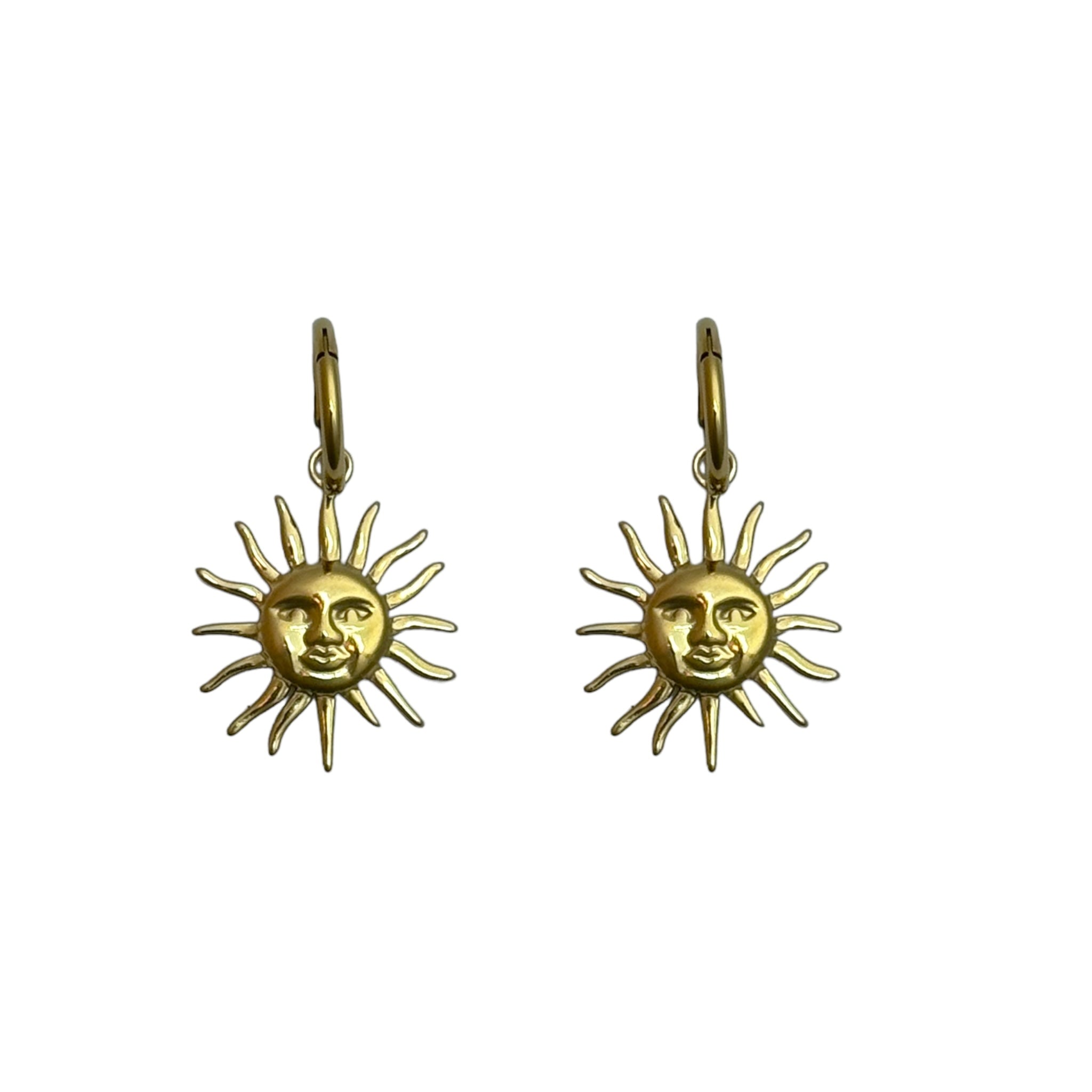 Earring with a sun