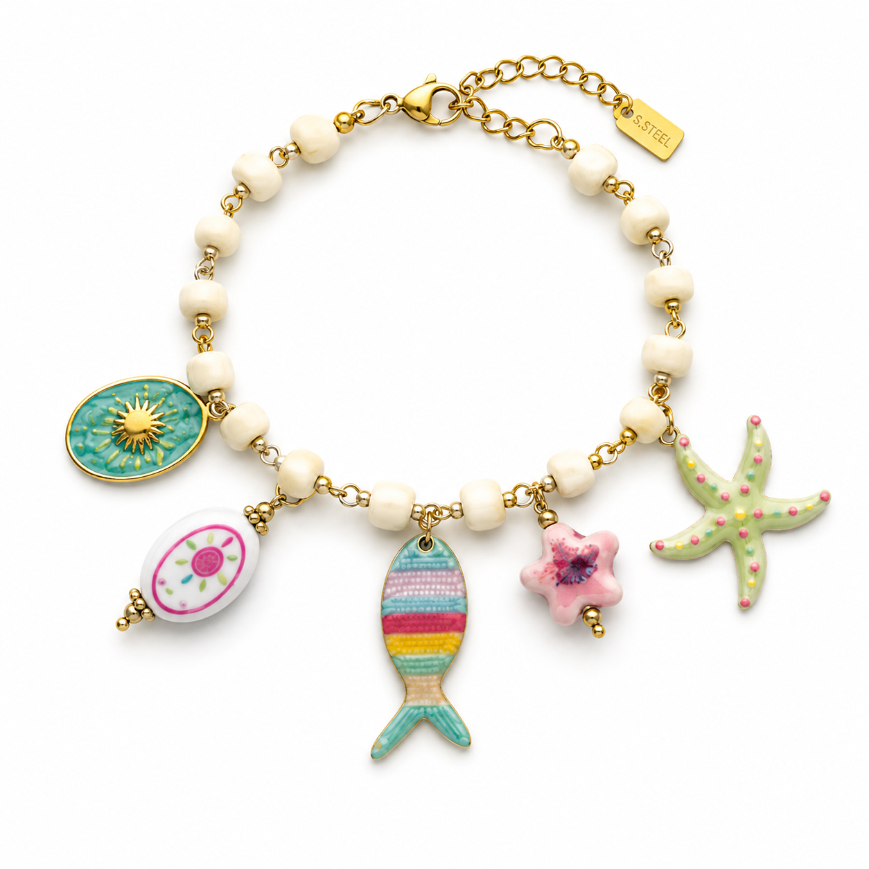 Fishy beads bracelet