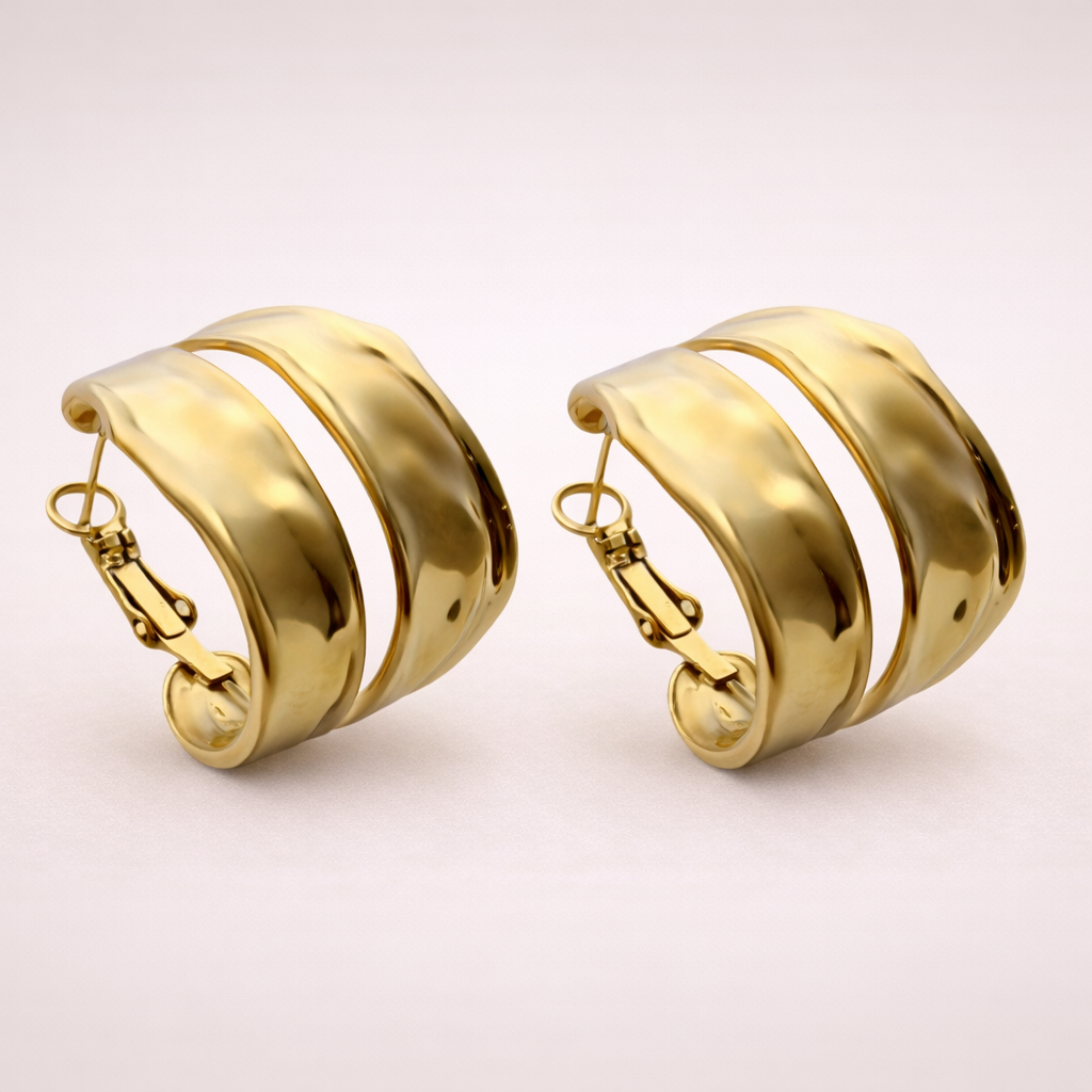 Bubble hoops earrings
