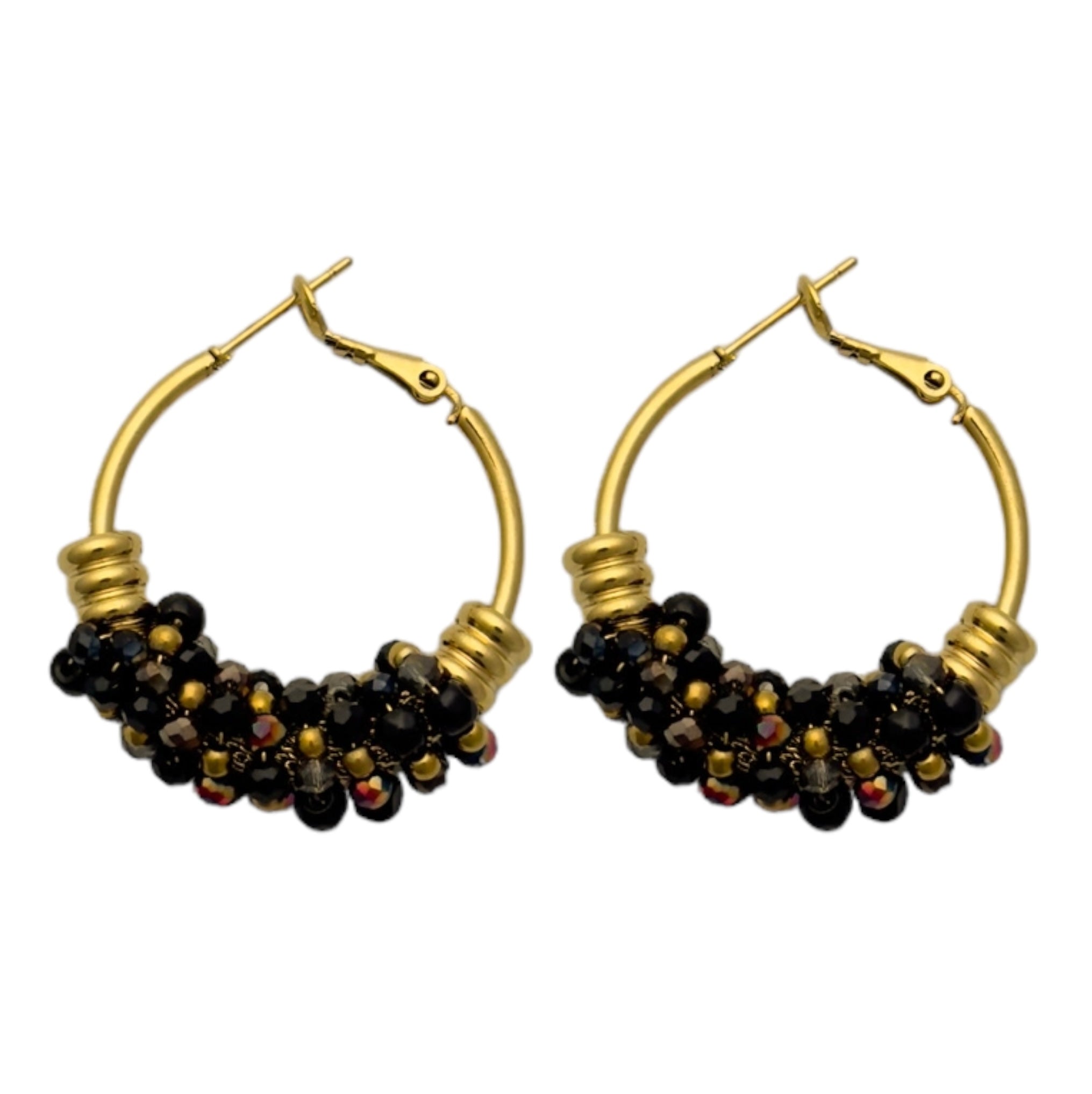 Earrings with beads