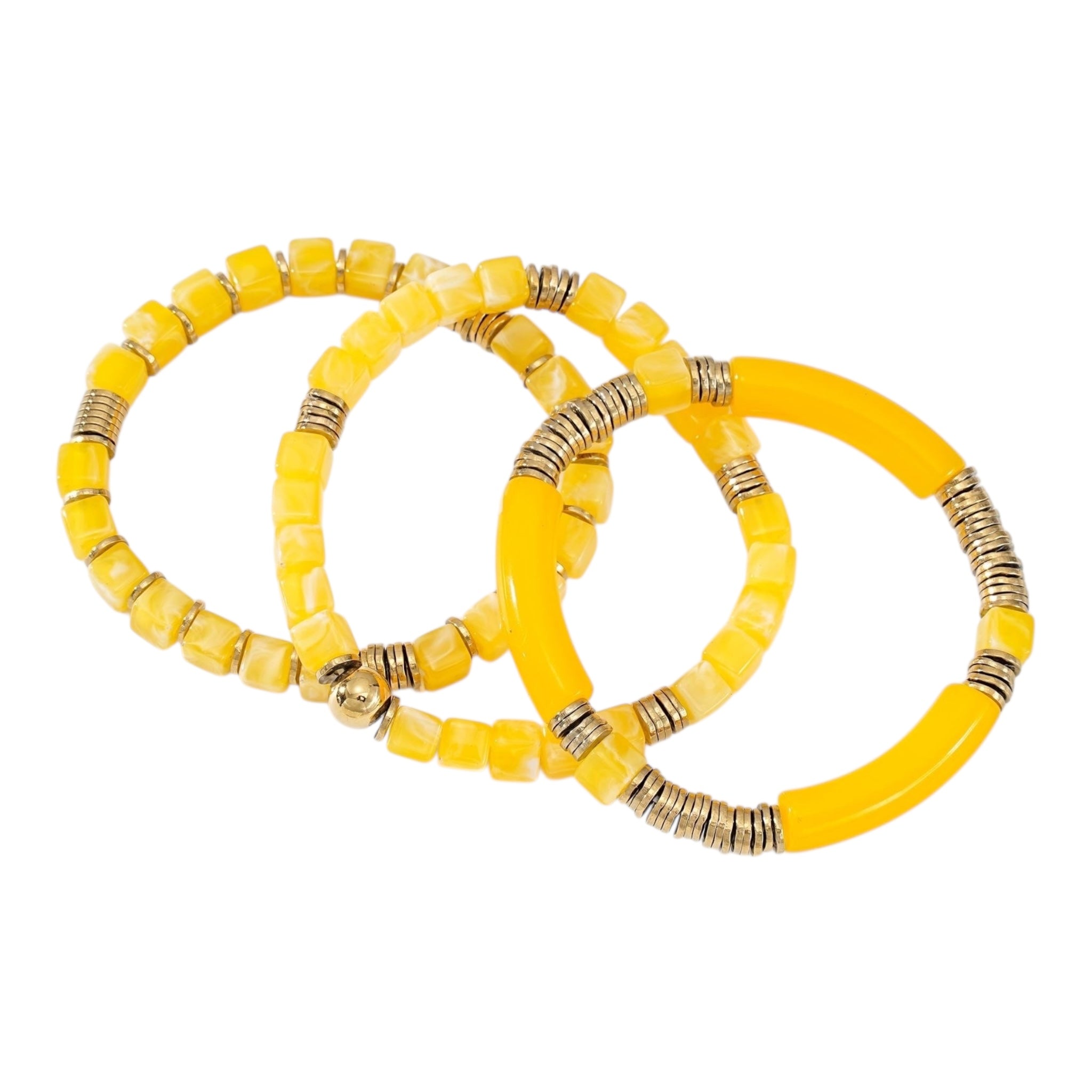 Beaded 3-piece bracelet set