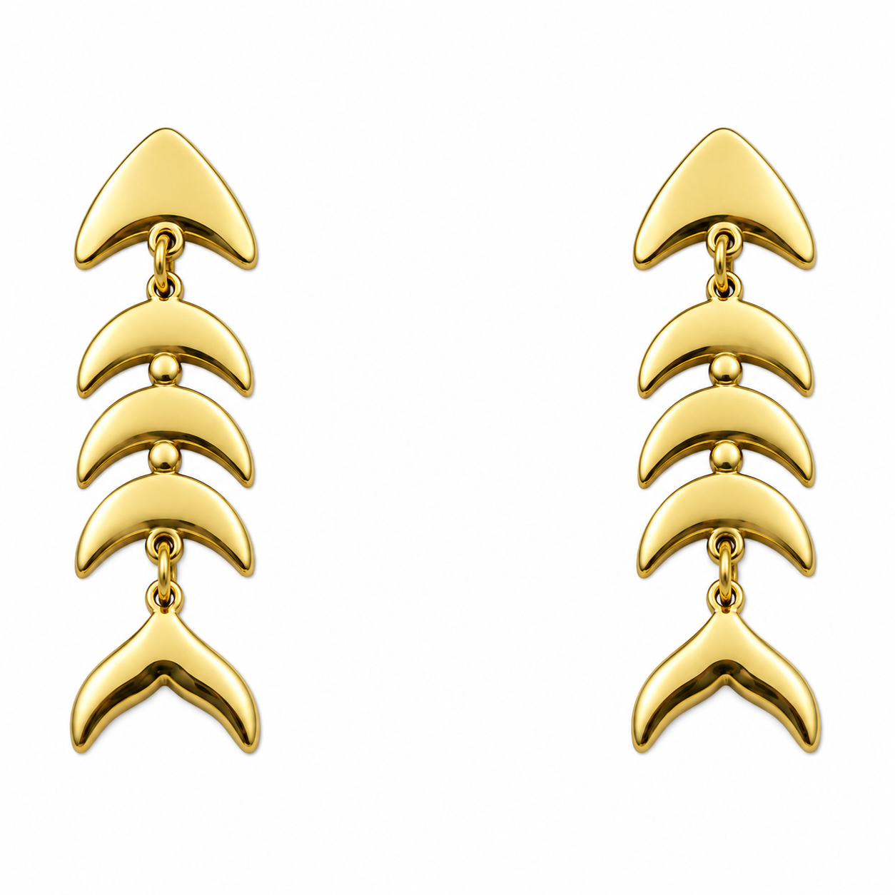 Fishy statement earrings