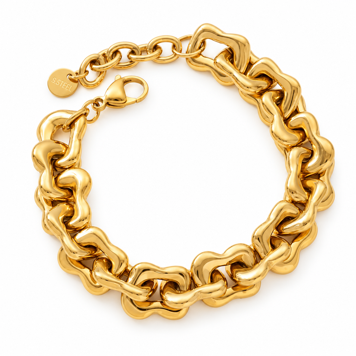 Bubbly square armband