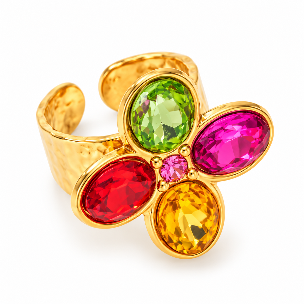 Cross strass ring