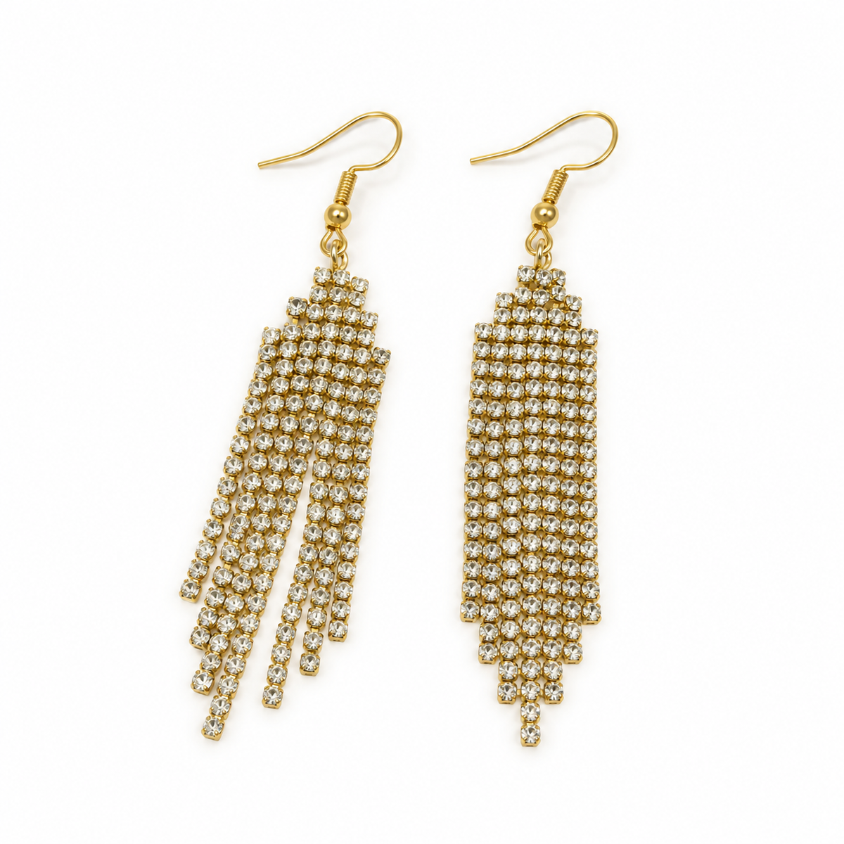 Strassy hoke strass oorbellen