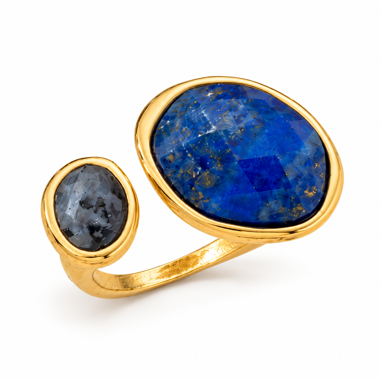 Double edel steen ring