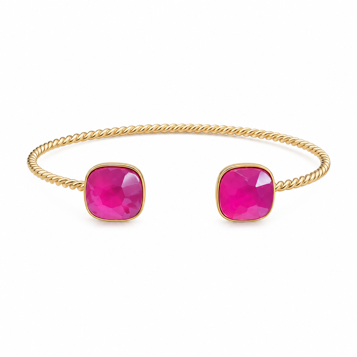 Happy stone bangle armband