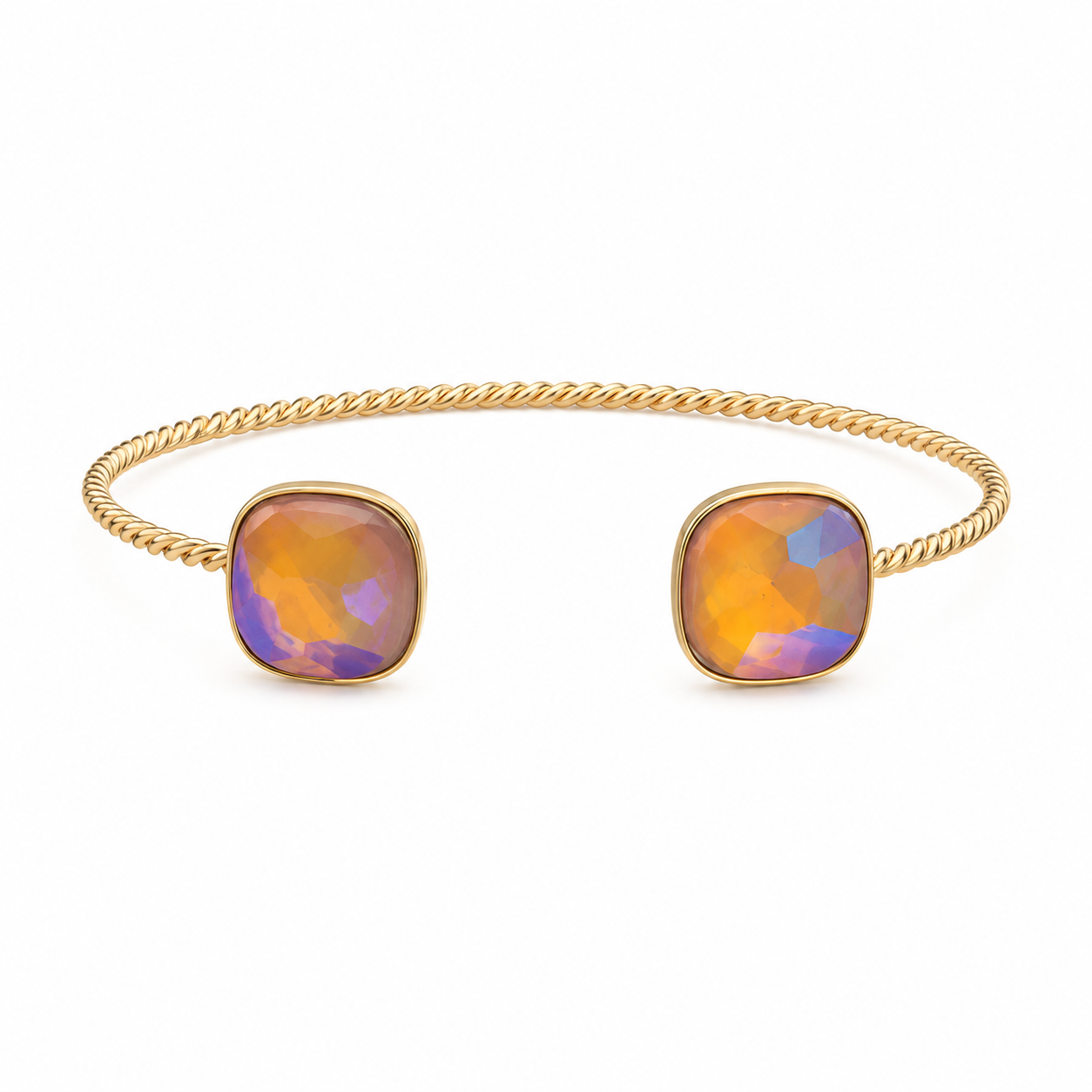 Happy stone bangle armband