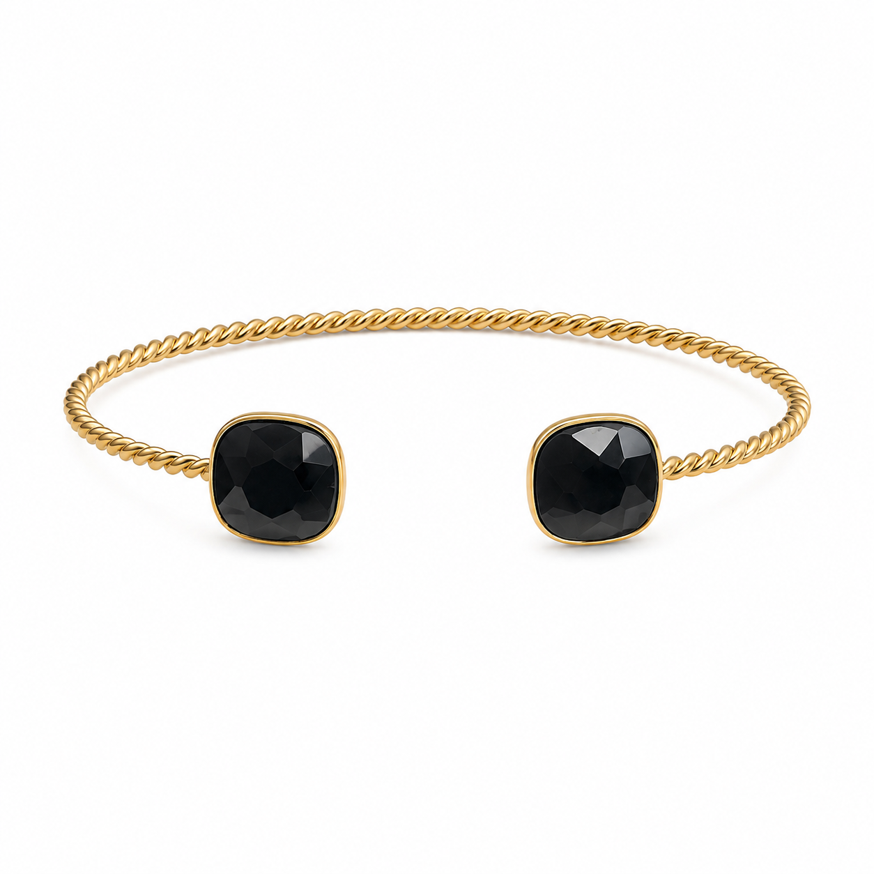 Happy stone bangle armband