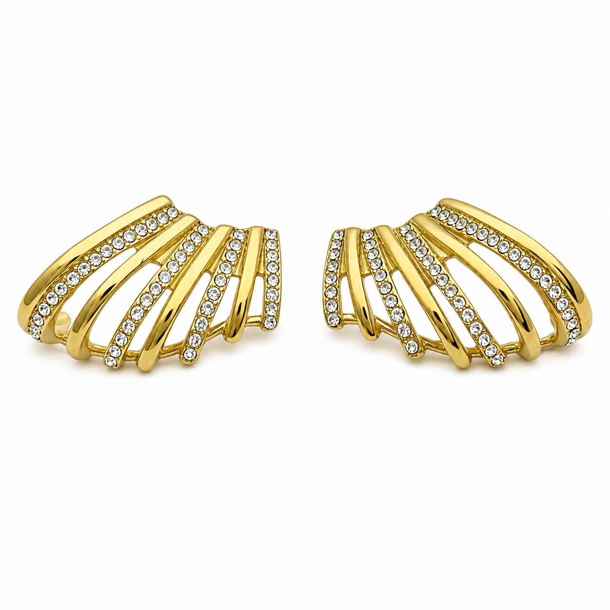 Hook rhinestone earrings
